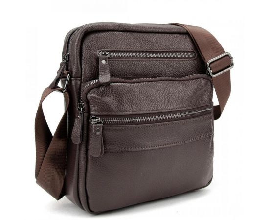 Придбати Мужская кожаная сумка через плечо Tiding Bag M56-9981C, image , характеристики, відгуки