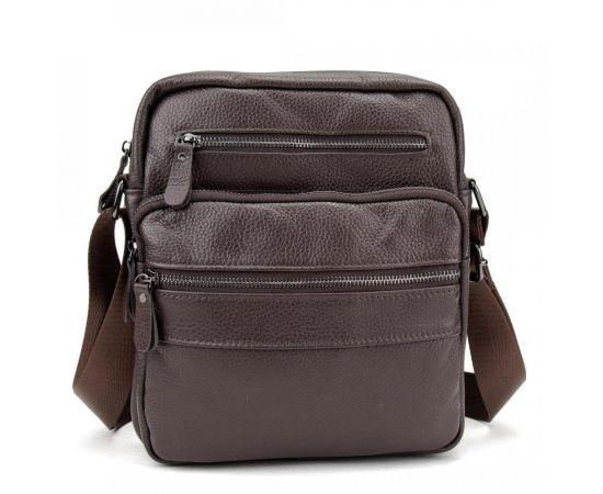 Придбати Мужская кожаная сумка через плечо Tiding Bag M56-9981C, image , зображення 3, характеристики, відгуки