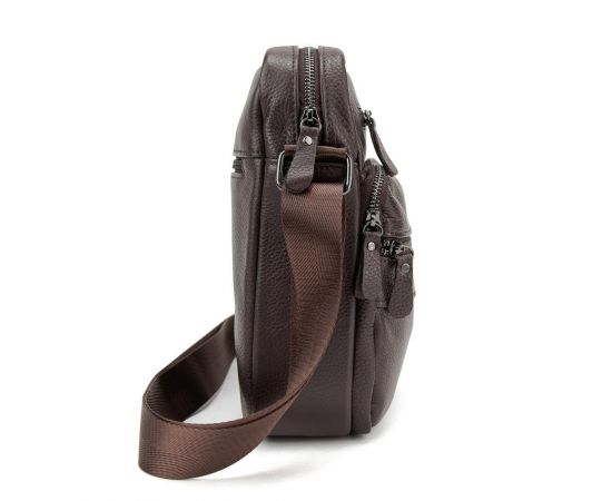 Придбати Мужская кожаная сумка через плечо Tiding Bag M56-9981C, image , зображення 4, характеристики, відгуки