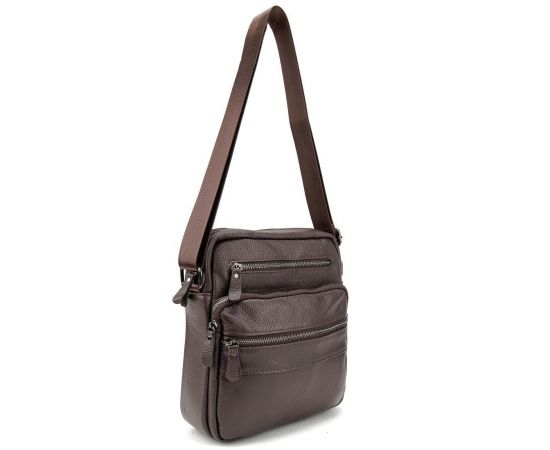 Придбати Мужская кожаная сумка через плечо Tiding Bag M56-9981C, image , зображення 7, характеристики, відгуки