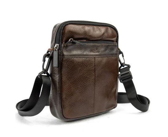 Купить Маленькая кожаная сумка через плече мужская Ruff Ryder RR-012-1DB, фото , изображение 3, характеристики, отзывы