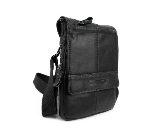 Придбати Кожаная мужская барсетка с ручкой черная Ruff Ryder RR-10097A, image , зображення 3, характеристики, відгуки