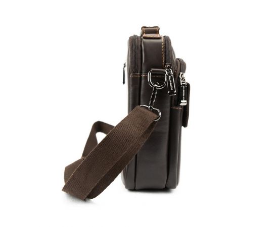 Придбати Кожаная мужская барсетка с ручкой коричневая Ruff Ryder RR-10097C, image , зображення 4, характеристики, відгуки