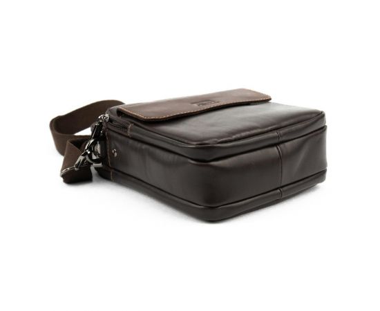 Придбати Кожаная мужская барсетка с ручкой коричневая Ruff Ryder RR-10097C, image , зображення 5, характеристики, відгуки