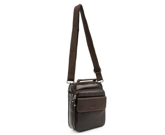 Придбати Кожаная мужская барсетка с ручкой коричневая Ruff Ryder RR-10097C, image , зображення 7, характеристики, відгуки