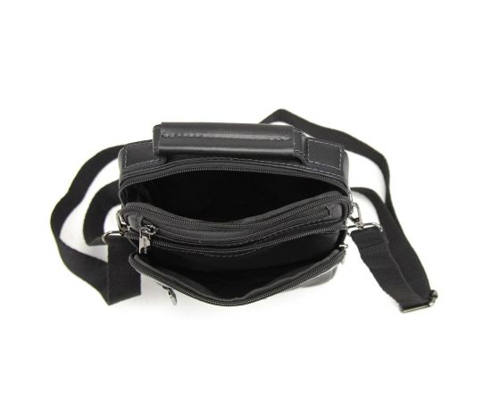 Купить Барсетка мужская кожаная черная Ruff Ryder RR-10099-1A, фото , изображение 2, характеристики, отзывы