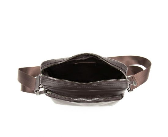 Придбати Мужская кожаная сумка через плечо коричневая Tiding Bag SM8-9686-4C, image , зображення 2, характеристики, відгуки