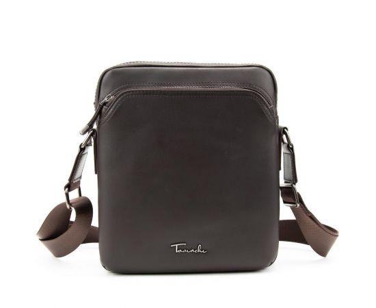 Придбати Мужская кожаная сумка через плечо коричневая Tiding Bag SM8-9686-4C, image , зображення 3, характеристики, відгуки