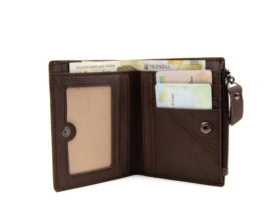 Придбати Мягкое кожаное портмоне на кнопке Tiding Bag M39-FA852C, image , зображення 6, характеристики, відгуки