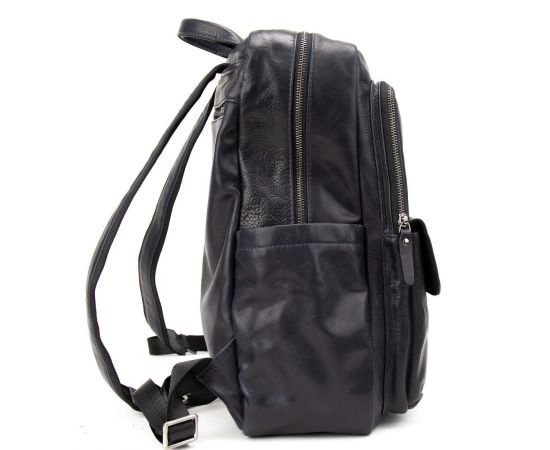 Купить Мужской кожаный рюкзак темно-синий Tiding Bag 2086BL, фото , изображение 4, характеристики, отзывы