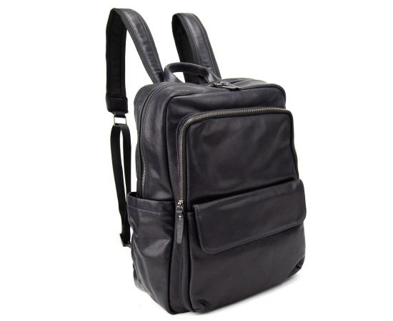Купить Мужской кожаный рюкзак темно-синий Tiding Bag 2086BL, фото , изображение 7, характеристики, отзывы