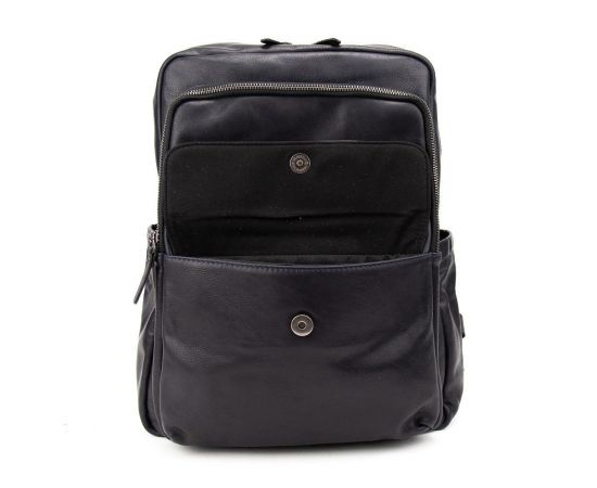 Купить Мужской кожаный рюкзак темно-синий Tiding Bag 2086BL, фото , изображение 8, характеристики, отзывы