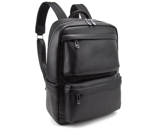 Придбати Мужской кожаный рюкзак черный Tiding Bag A25F-210727A, image , характеристики, відгуки