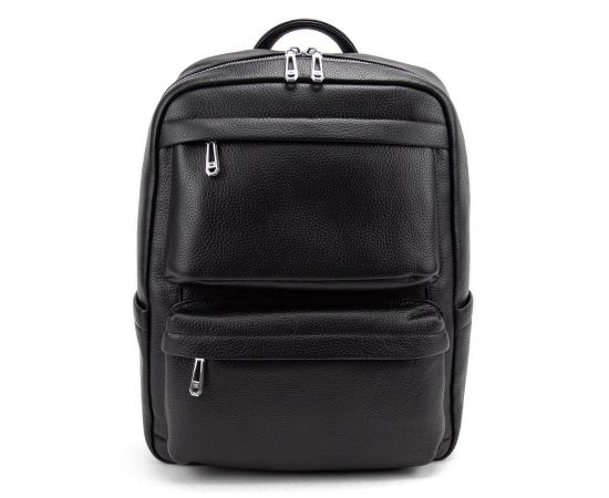 Придбати Мужской кожаный рюкзак черный Tiding Bag A25F-210727A, image , зображення 3, характеристики, відгуки
