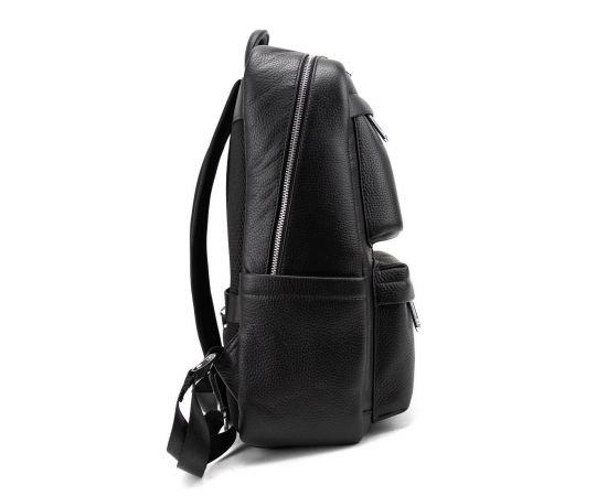 Придбати Мужской кожаный рюкзак черный Tiding Bag A25F-210727A, image , зображення 4, характеристики, відгуки