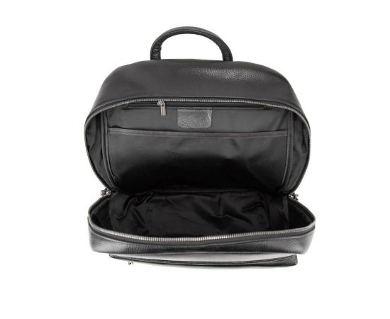 Купить Мужской кожаный рюкзак черный Tiding Bag A25F-2418A, фото , изображение 2, характеристики, отзывы