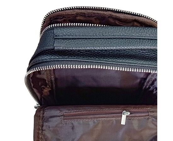 Купить Мужской кожаный слинг на одно плечо черный Tiding Bag A25F-693A, фото , изображение 3, характеристики, отзывы