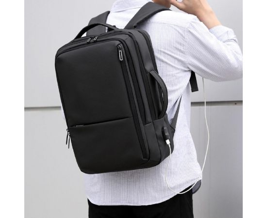 Придбати Большой текстильный черный рюкзак Confident ANT02-2021-2A, image , зображення 12, характеристики, відгуки