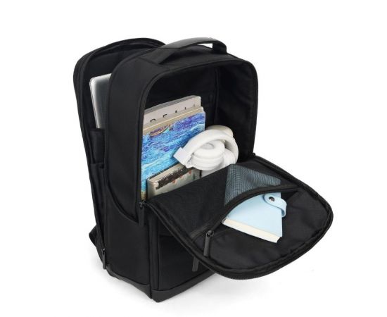 Придбати Вместительній тканевый черный рюкзак на два отдела Confident AT09-T-34820A, image , зображення 6, характеристики, відгуки