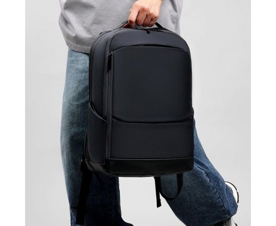 Придбати Вместительній тканевый черный рюкзак на два отдела Confident AT09-T-34820A, image , зображення 9, характеристики, відгуки