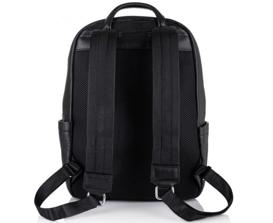Купить Мужской кожаный рюкзак для ноутбука черный Tiding Bag B3-154A, фото , изображение 5, характеристики, отзывы