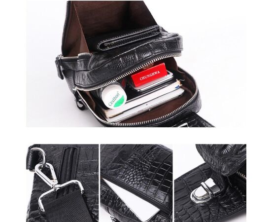 Купить Стильная кожаная сумка-слинг Tiding Bag FL-A25F-5010A, фото , изображение 4, характеристики, отзывы