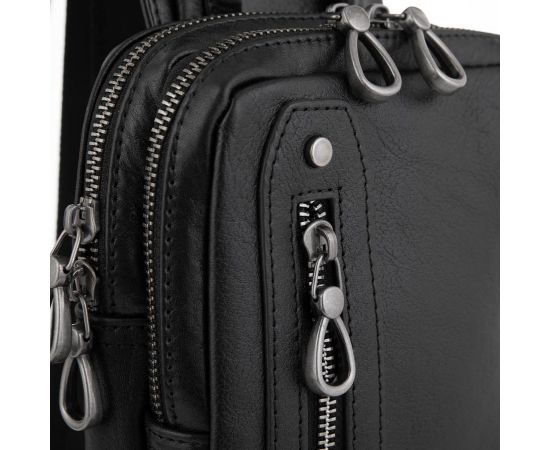 Придбати Сумка-слинг мужская кожаная Tiding Bag 9801A, image , зображення 2, характеристики, відгуки