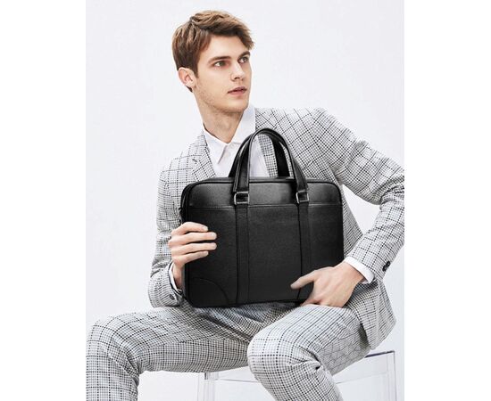 Купить Сумка-портфель мужская кожаная деловая Tiding Bag A25-9904A, фото , изображение 7, характеристики, отзывы