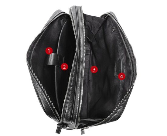 Придбати Классическая, стильная, мужская сумка для ноутбука Tiding Bag FL-SM8-016A, image , зображення 5, характеристики, відгуки