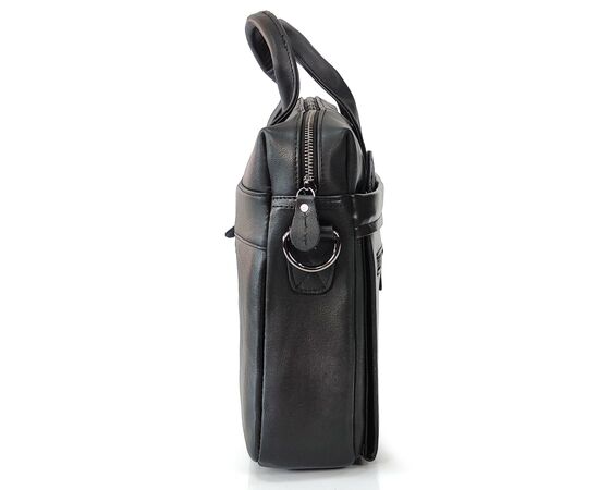 Купить Классическая сумка для ноутбука Tiding Bag NM20-7122A-2 изготовлена из натуральной кожи черного цвета., фото , изображение 4, характеристики, отзывы