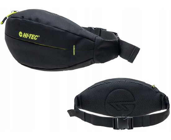 Купить Cумка на пояс, бананка Hi-Tec Bellybag черная с салатовым MS62455, фото , характеристики, отзывы