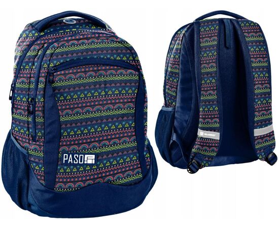 Купить Рюкзак молодіжний Paso 20L, 18-2808PC16 синій, фото , изображение 2, характеристики, отзывы