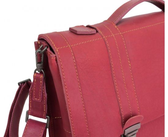 Купить Шкіряний жіночий портфель Mykhail Ikhtyar, Україна бордовий, фото , изображение 8, характеристики, отзывы