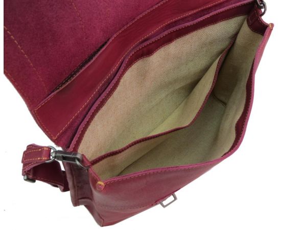 Купить Шкіряний жіночий портфель Mykhail Ikhtyar, Україна бордовий, фото , изображение 9, характеристики, отзывы