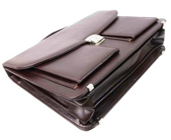 Купить Портфель деловой из эко кожи Exclusive 722900 бордовый, фото , изображение 5, характеристики, отзывы