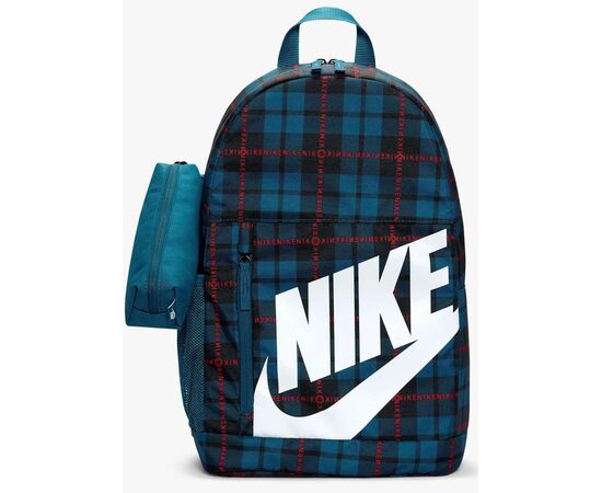 Купить Міський спортивний рюкзак + косметичка 20L Nike DM1888-404 синій картатий, фото , характеристики, отзывы