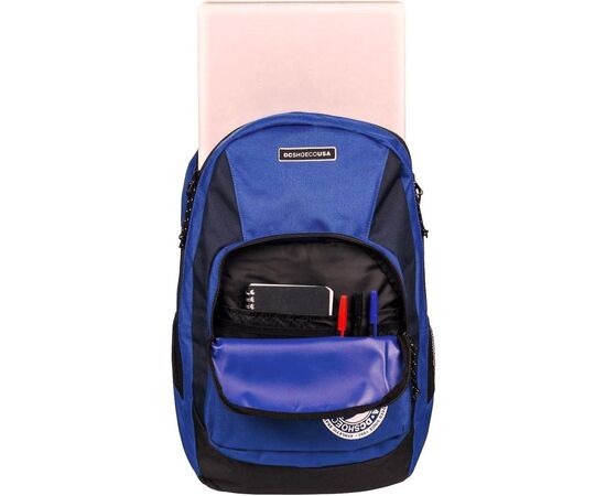 Купить Міський рюкзак 23L DC Men's The Locker Backpacks синій із чорним, фото , изображение 5, характеристики, отзывы