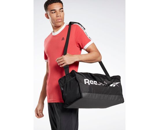 Купить Спортивна сумка 35L Reebok Training Essentials Medium чорна, фото , изображение 3, характеристики, отзывы