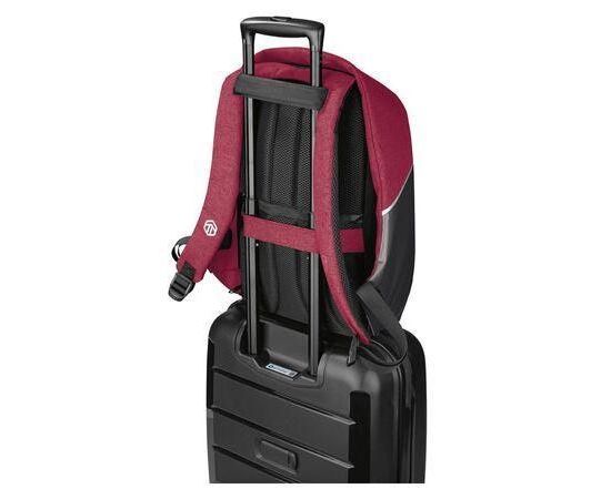 Купить Рюкзак антивор з Rfid Topmove IAN352250 бордовий з чорним, фото , изображение 3, характеристики, отзывы