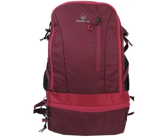 Купить Спортивный рюкзак с дождевиком Rocktrail Wander-rucksack 25L IAN376550 бордовый, фото , изображение 2, характеристики, отзывы