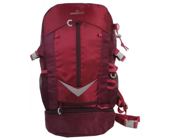 Купить Легкий похідний рюкзак із дощовиком 30L Rocktrail IAN389063 бордовий, фото , изображение 4, характеристики, отзывы