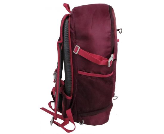 Купить Легкий похідний рюкзак із дощовиком 30L Rocktrail IAN389063 бордовий, фото , изображение 6, характеристики, отзывы