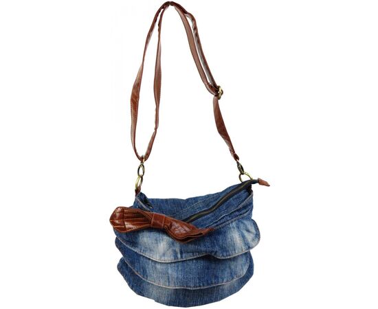 Купить Жіноча джинсова сумка Fashion jeans bag синя, фото , изображение 2, характеристики, отзывы