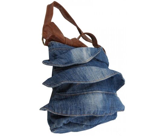 Купить Жіноча джинсова сумка Fashion jeans bag синя, фото , изображение 7, характеристики, отзывы