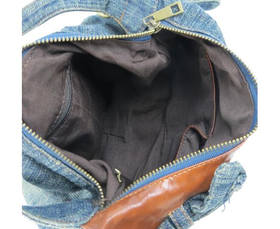 Купить Невелика жіноча джинсова, коттонова сумочка Fashion jeans bag синя, фото , изображение 9, характеристики, отзывы