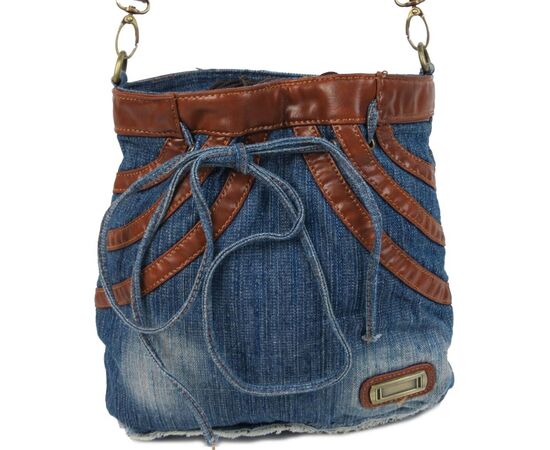 Купить Молодіжна джинсова сумка у формі жіночої спідниці Fashion jeans bag синя, фото , характеристики, отзывы