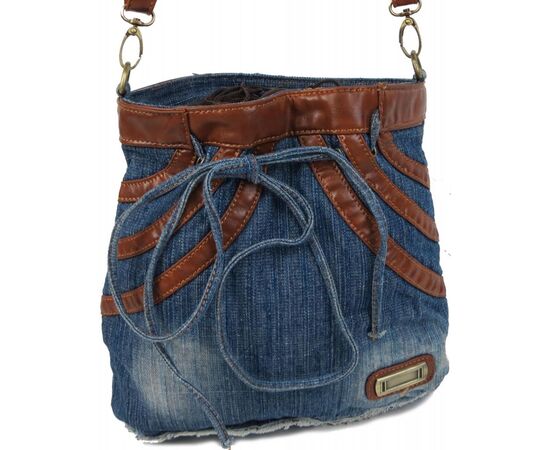 Купить Молодіжна джинсова сумка у формі жіночої спідниці Fashion jeans bag синя, фото , изображение 4, характеристики, отзывы