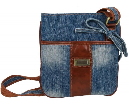 Купить Наплічна джинсова сумка Fashion jeans bag синя, фото , характеристики, отзывы