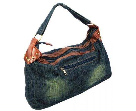 Придбати Жіноча сумка Fashion jeans bag темно-синя, image , зображення 5, характеристики, відгуки