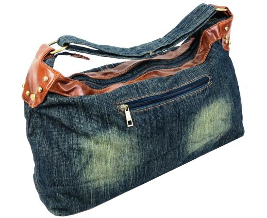 Придбати Жіноча сумка Fashion jeans bag темно-синя, image , зображення 6, характеристики, відгуки